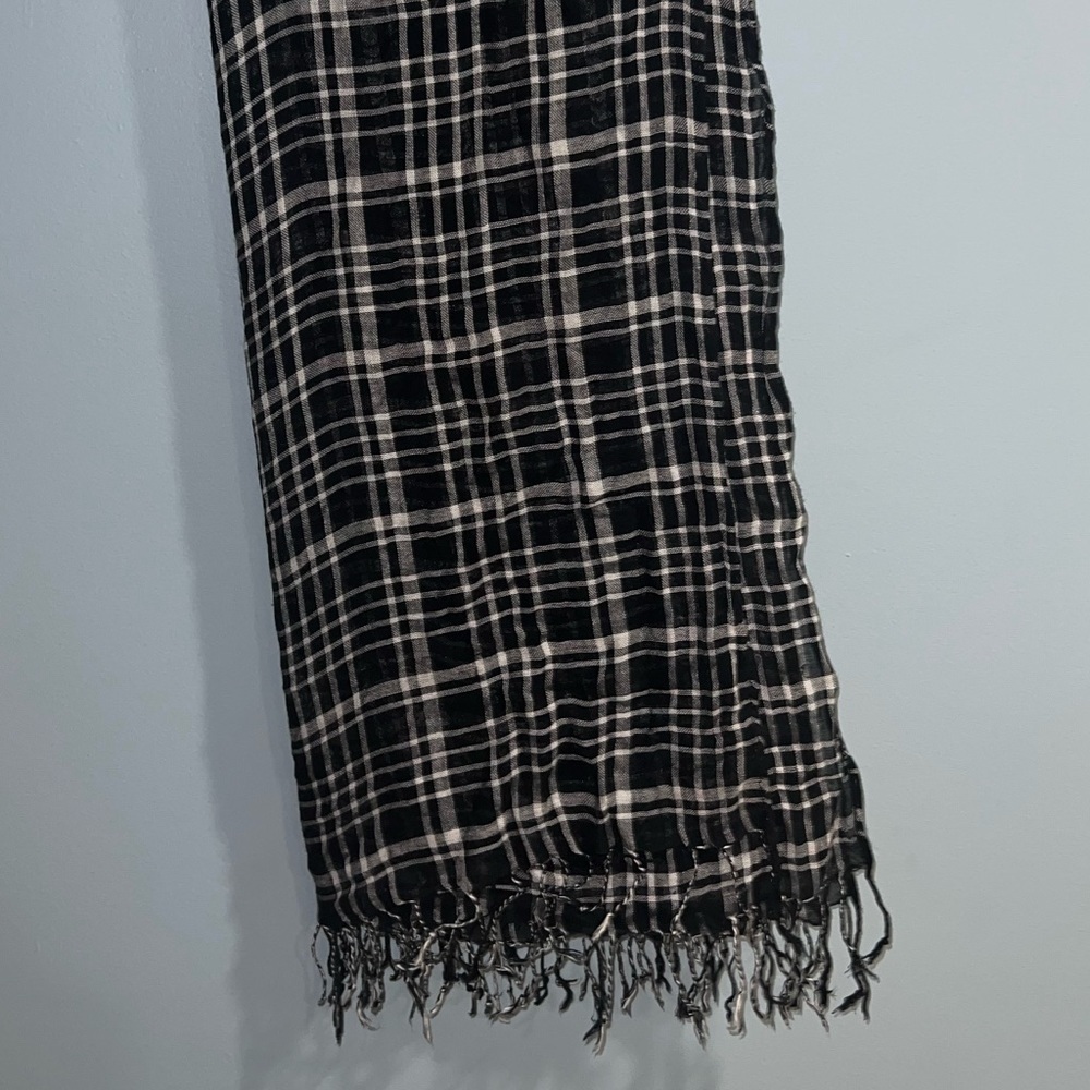 plaid pattern scarf - Picture 4 of 4